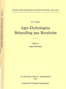 1757 Urnes Agerdyrkningens Behandling paa Bornholm forside